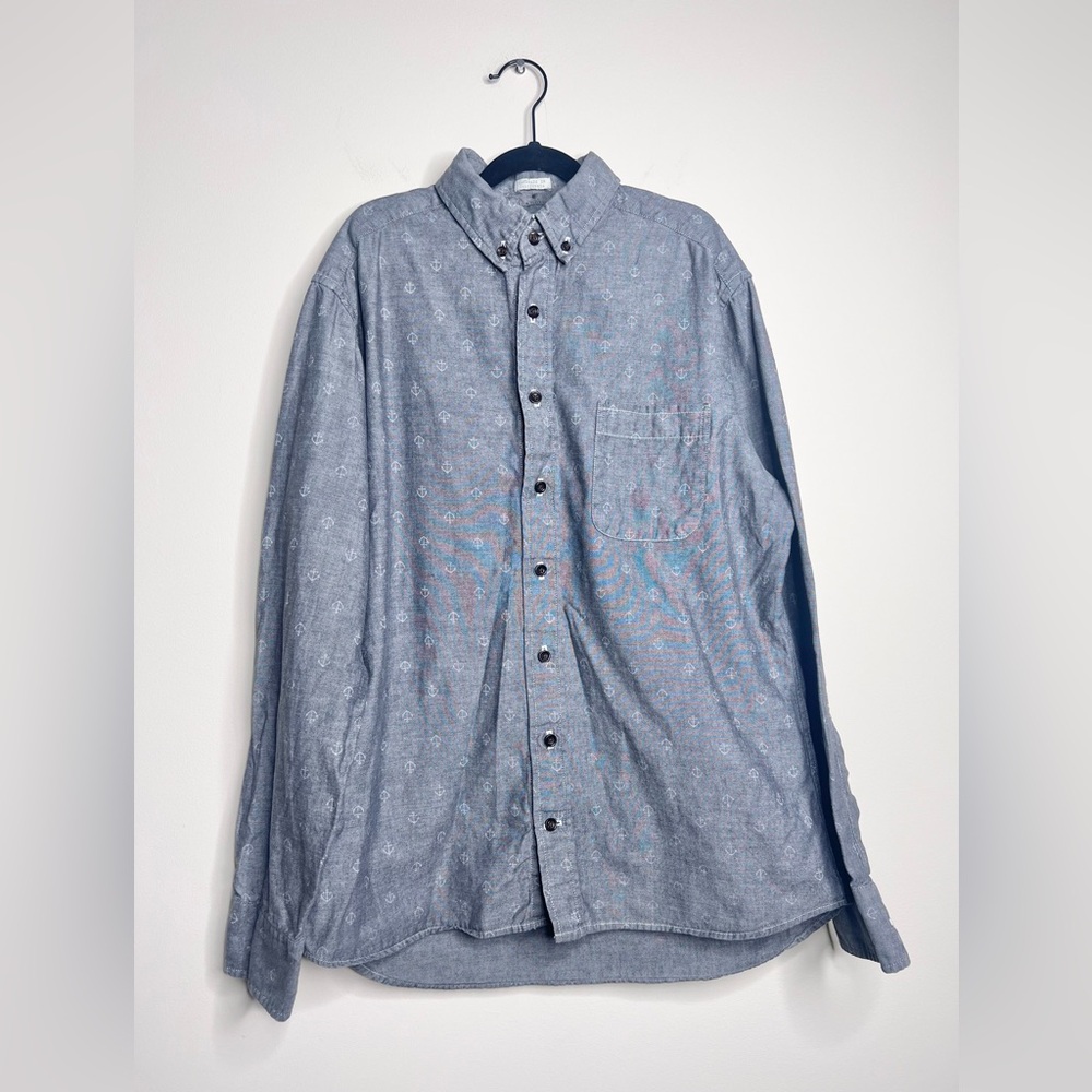 Taylor Stitch Blue Casual Button Down Shirt